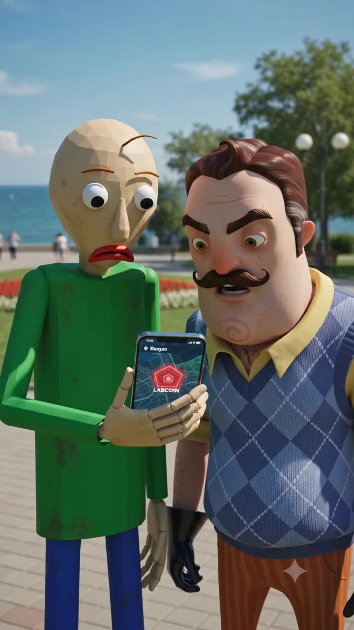Baldi и Hello Neighbor Osman Tush видео в TikTok